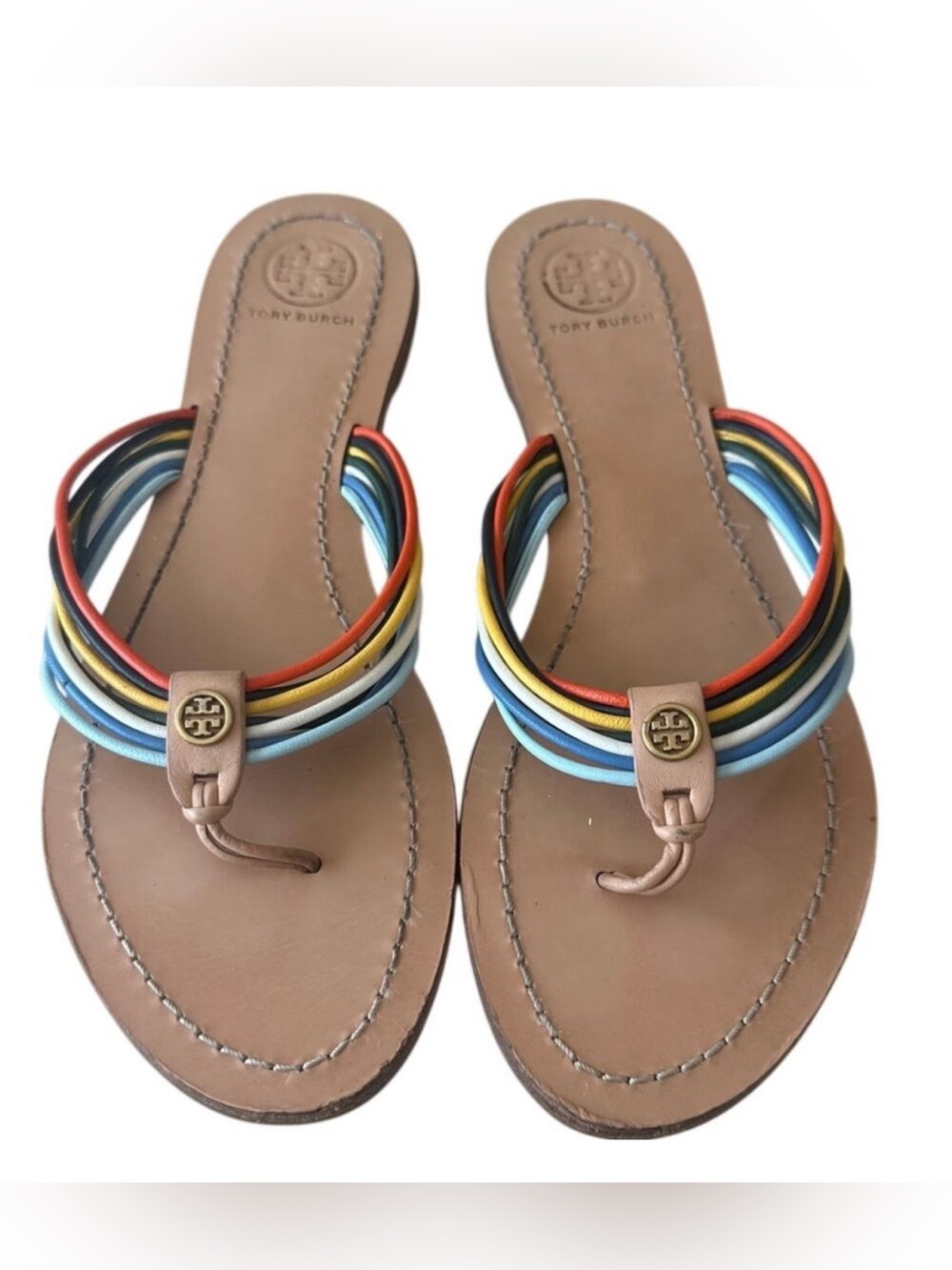 Tory Burch Sienna Strappy Thong Sandals 7